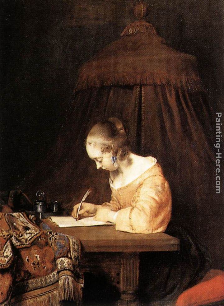 Gerard ter Borch Woman Writing a Letter